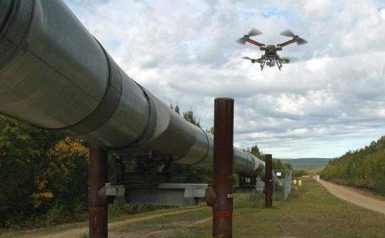 无人机监控石油和天然气