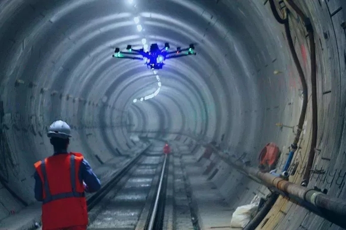 无人机隧道管道监测