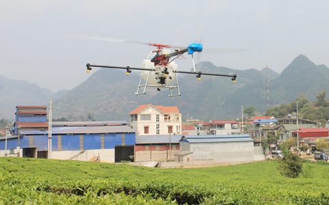 植保无人机助力越南茶园绿色增产