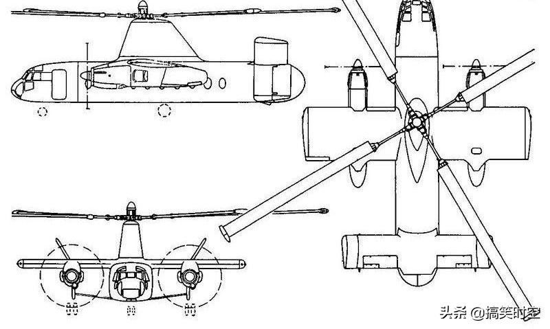 融合了旋翼机、直升机和固定翼飞机的黑科技 Fairey Rotodyne飞机